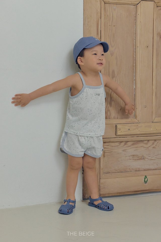 The Beige - Korean Baby Fashion - #babyclothing - Rib Strap Sleeveless Set - 7