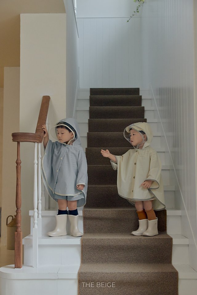 The Beige - Korean Baby Fashion - #babyclothing - Poncho Raincoat - 2