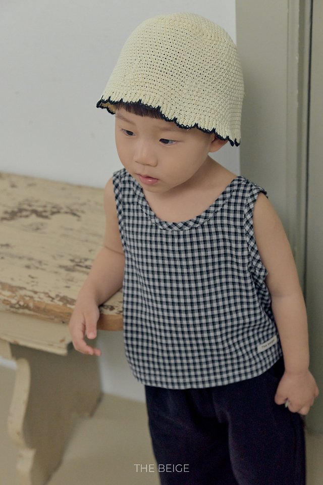 The Beige - Korean Baby Fashion - #babyfashion - Cross Sleeveless - 3