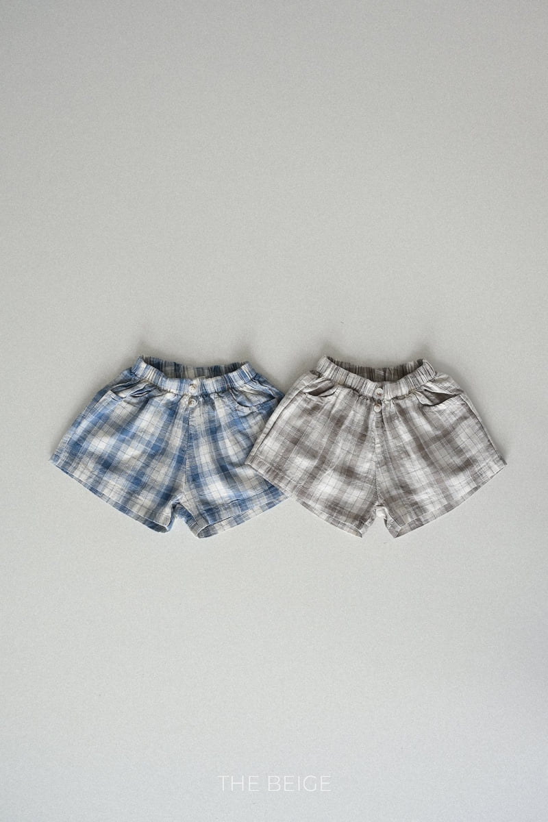 The Beige - Korean Baby Fashion - #babyfashion - 26 Check Shorts