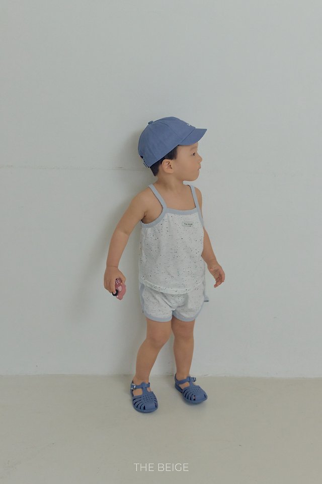 The Beige - Korean Baby Fashion - #babyfashion - Rib Strap Sleeveless Set - 8
