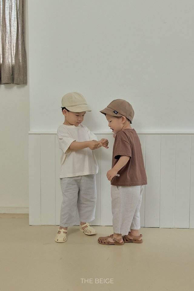 The Beige - Korean Baby Fashion - #babyfever - 8-Length Baggy Pants - 12