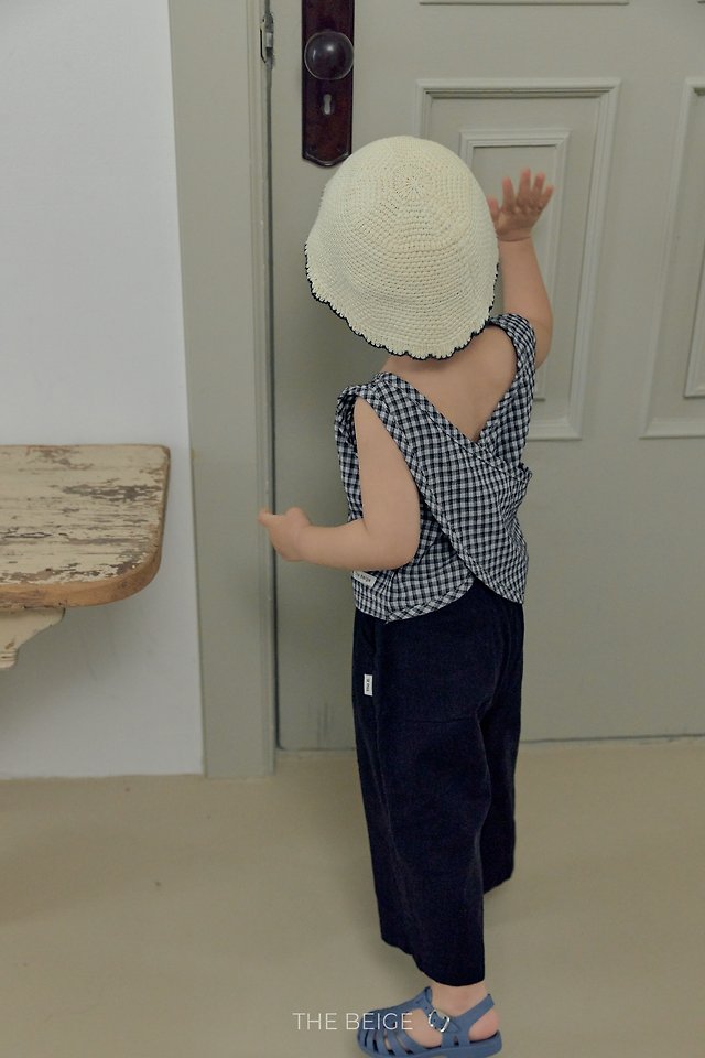 The Beige - Korean Baby Fashion - #babyfashion - Cross Sleeveless - 4