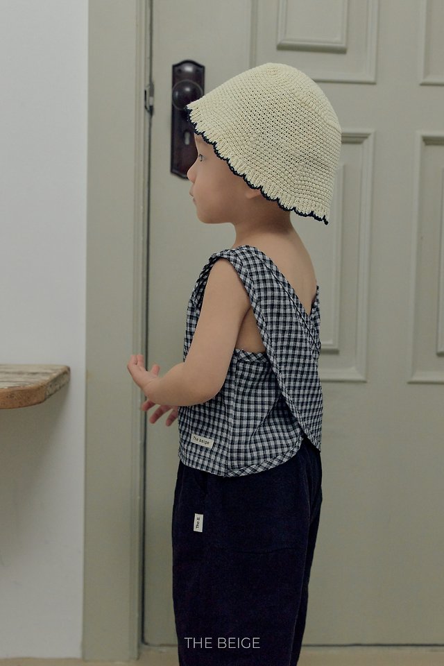 The Beige - Korean Baby Fashion - #babygirlfashion - Cross Sleeveless - 5