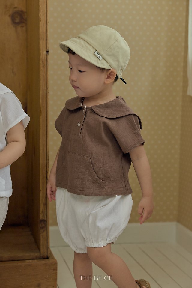 The Beige - Korean Baby Fashion - #babyfever - Sailor Shirt - 4