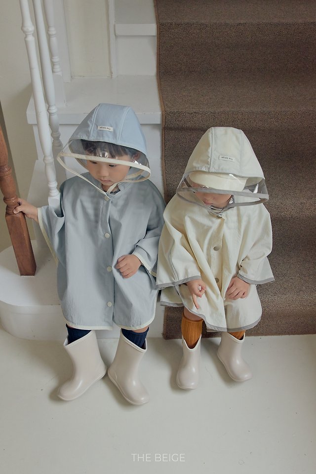 The Beige - Korean Baby Fashion - #babygirlfashion - Poncho Raincoat - 5