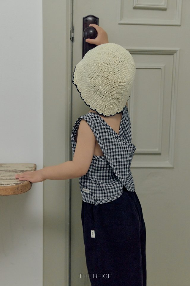The Beige - Korean Baby Fashion - #babylifestyle - Cross Sleeveless - 6