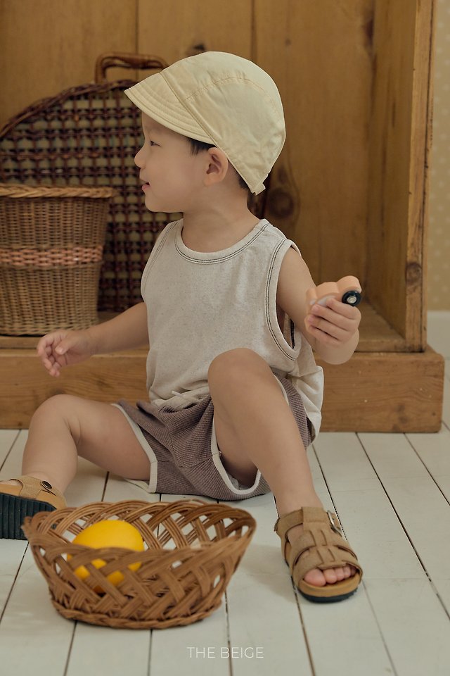 The Beige - Korean Baby Fashion - #babylifestyle - Waffle Shorts - 2