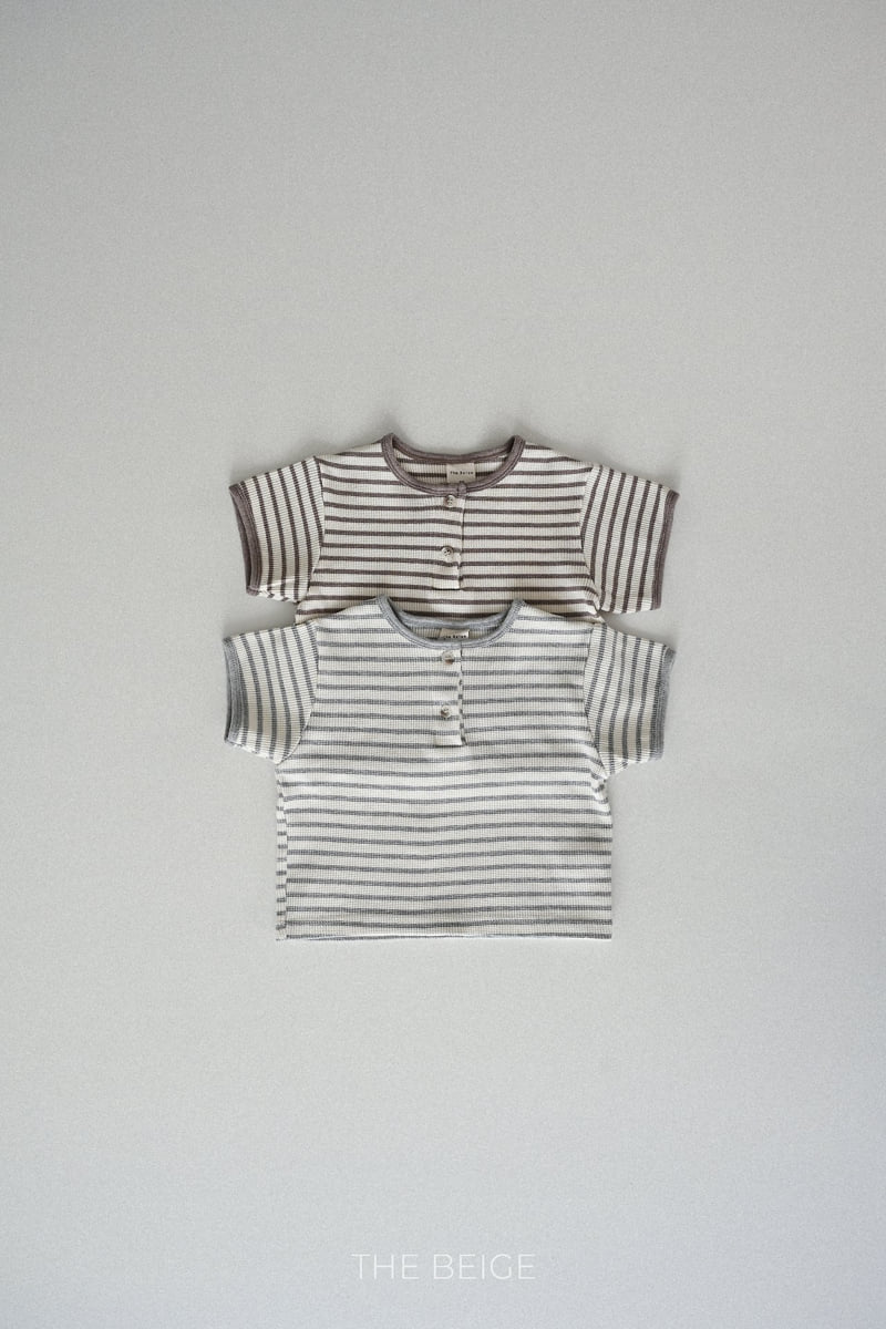 The Beige - Korean Baby Fashion - #babylifestyle - Waffle Short Sleeve Tee