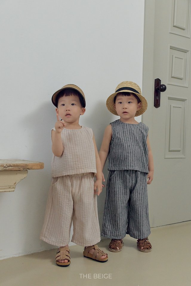 The Beige - Korean Baby Fashion - #babylifestyle - ST Woven Sleeveless - 12
