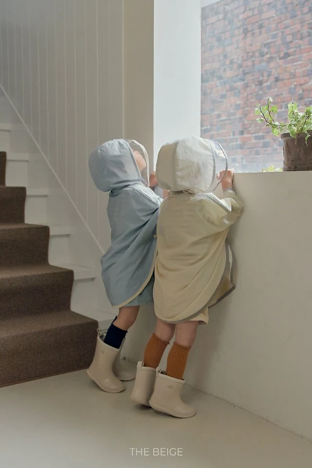 The Beige - Korean Baby Fashion - #babylifestyle - Poncho Raincoat - 6