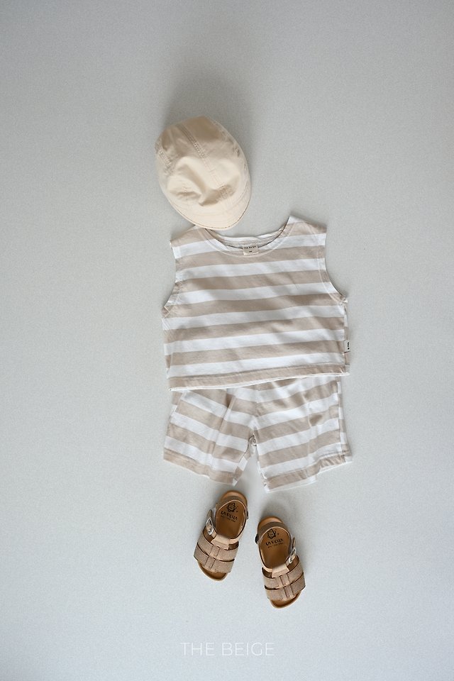 The Beige - Korean Baby Fashion - #babyoninstagram - 26 Striped Sleeveless Set - 10