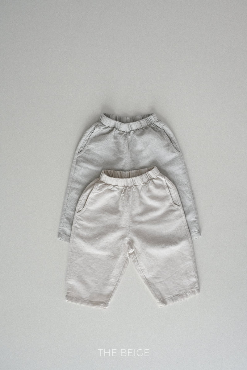The Beige - Korean Baby Fashion - #babyootd - 8-Length Baggy Pants