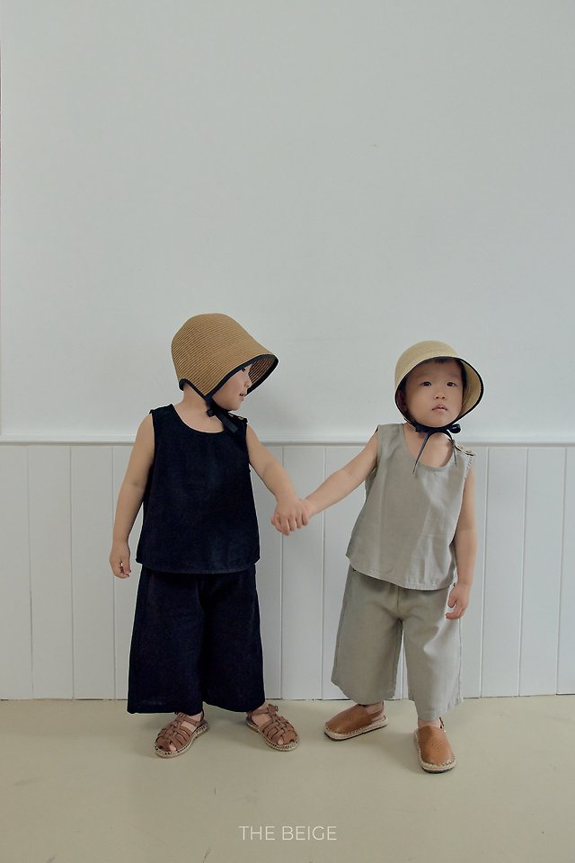 The Beige - Korean Baby Fashion - #babyootd - 26 Linen Wide Pants - 2