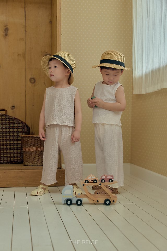 The Beige - Korean Baby Fashion - #babyootd - Wrinkle Set - 12
