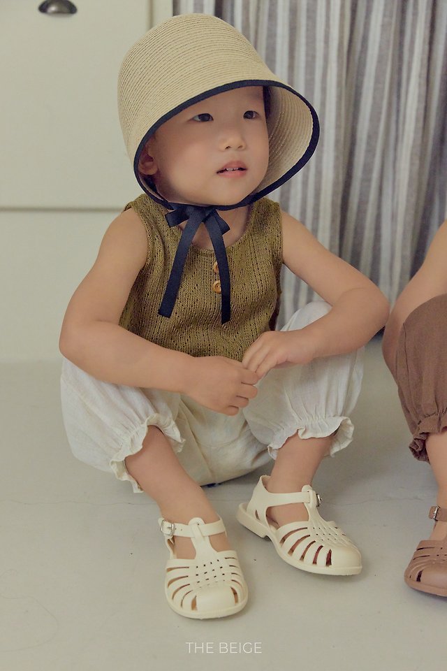 The Beige - Korean Baby Fashion - #babyootd - Frill Long Pants - 2