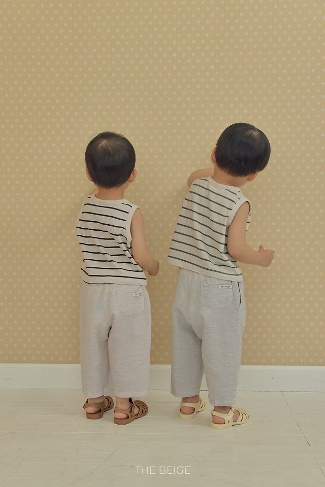 The Beige - Korean Baby Fashion - #babyoutfit - 8-Length Baggy Pants - 2