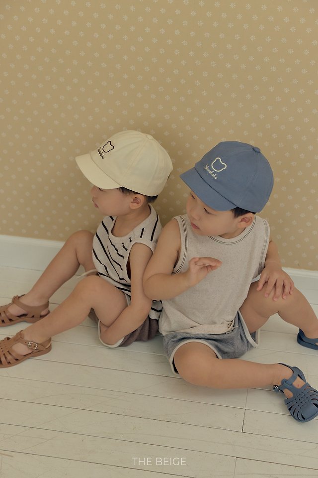 The Beige - Korean Baby Fashion - #babyoutfit - Basic Sleeveless Tee - 10