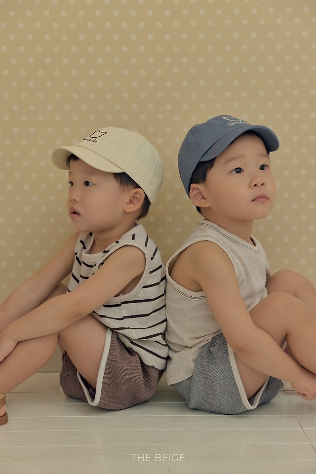 The Beige - Korean Baby Fashion - #babyoutfit - Basic Sleeveless Tee - 11