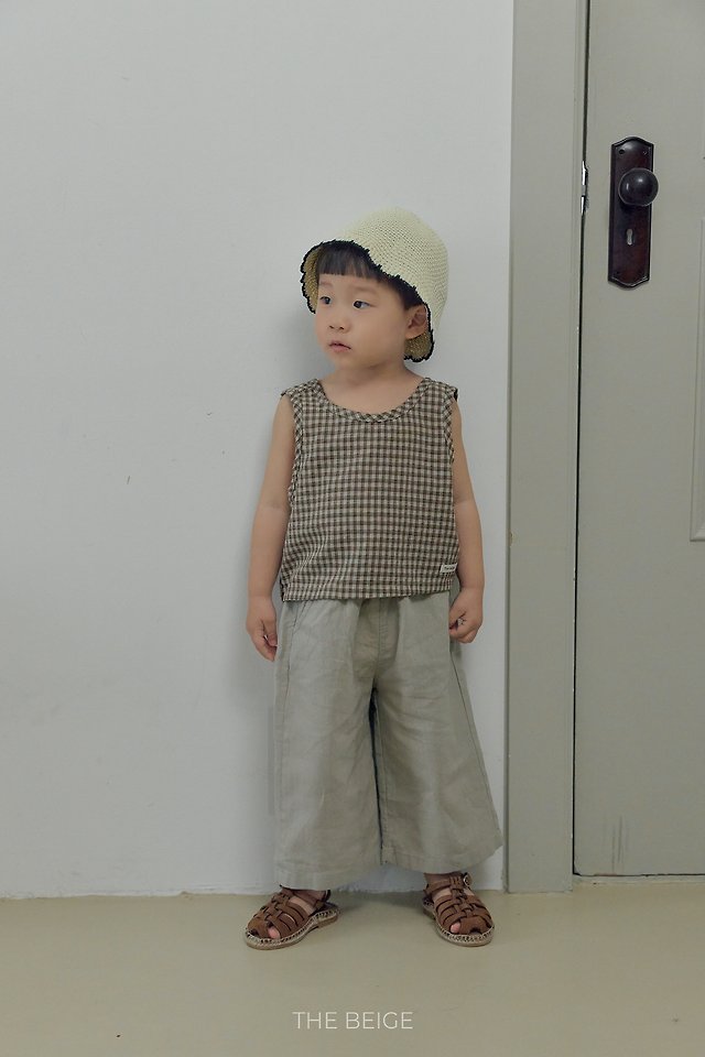 The Beige - Korean Baby Fashion - #babyoutfit - Cross Sleeveless - 9
