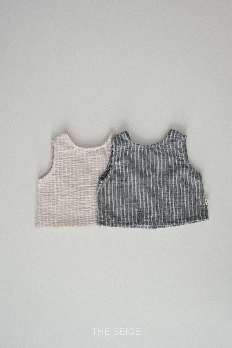 The Beige - Korean Baby Fashion - #babyoutfit - ST Woven Sleeveless