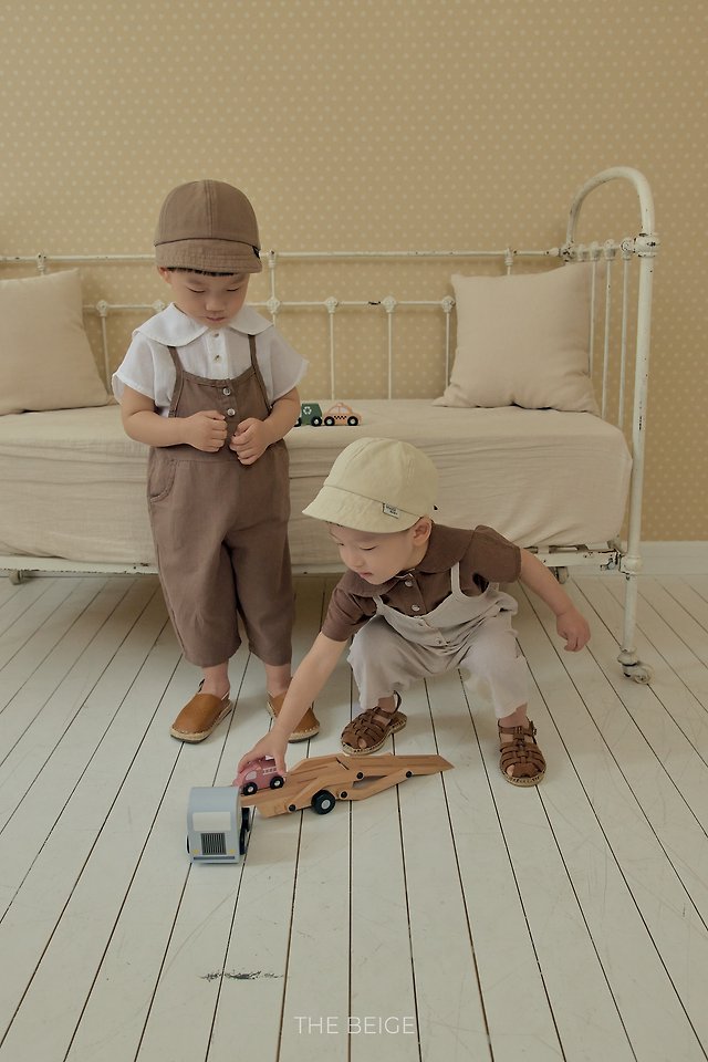 The Beige - Korean Baby Fashion - #babyoutfit - 26 Rib Overalls - 11