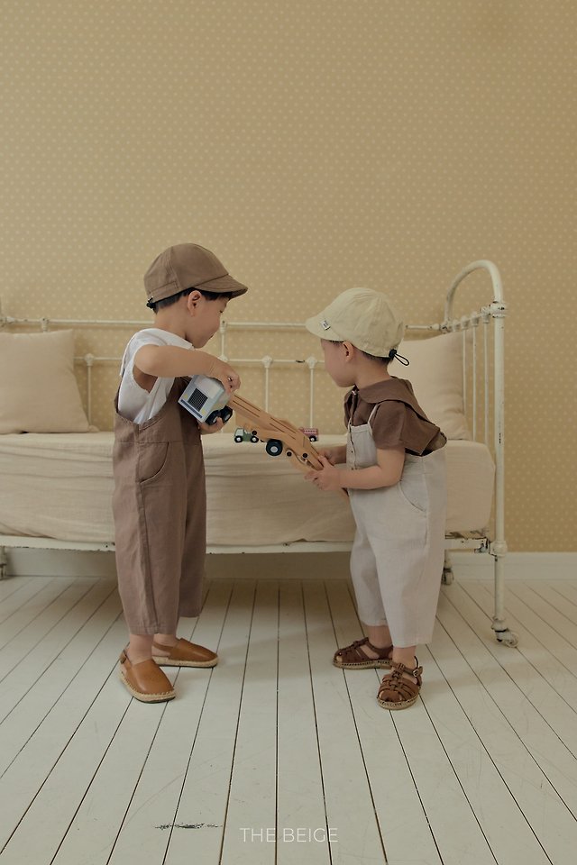 The Beige - Korean Baby Fashion - #babyoutfit - 26 Rib Overalls - 12