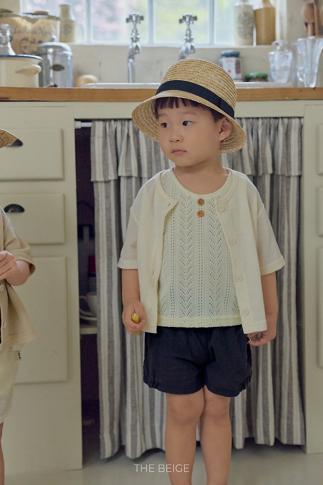 The Beige - Korean Baby Fashion - #babyoutfit - Short Sleeve Cardigan - 11