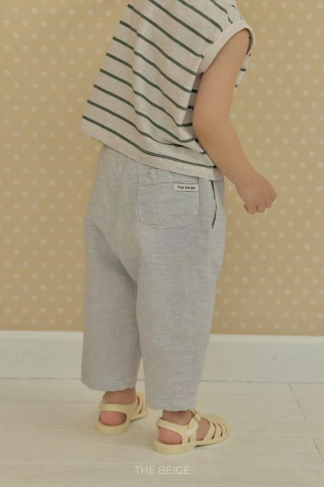 The Beige - Korean Baby Fashion - #babyoutfit - 8-Length Baggy Pants - 4