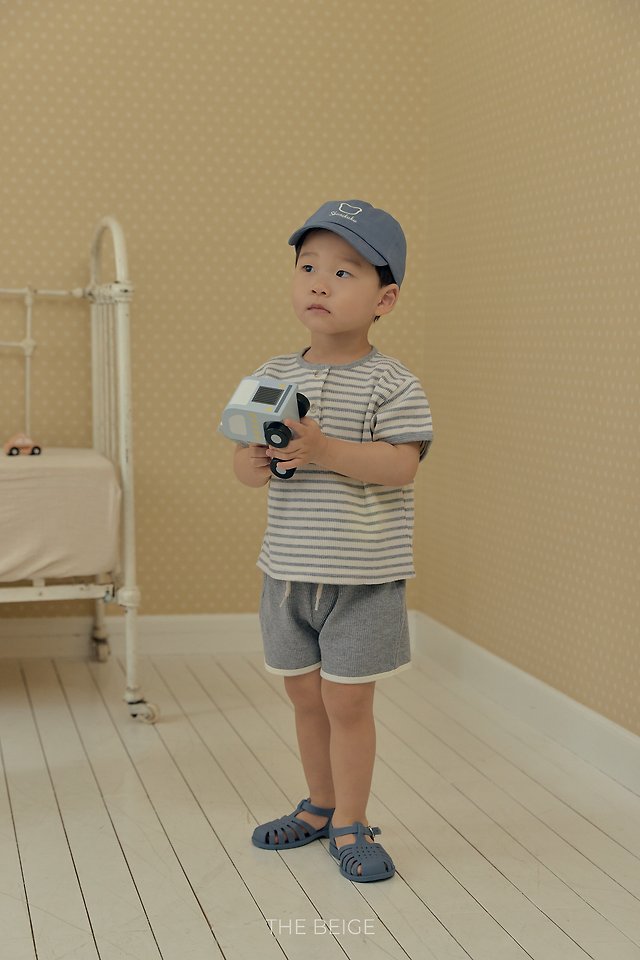The Beige - Korean Baby Fashion - #babywear - Waffle Short Sleeve Tee - 6