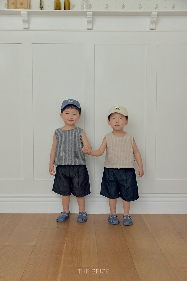 The Beige - Korean Baby Fashion - #babywear - ST Woven Sleeveless - 2