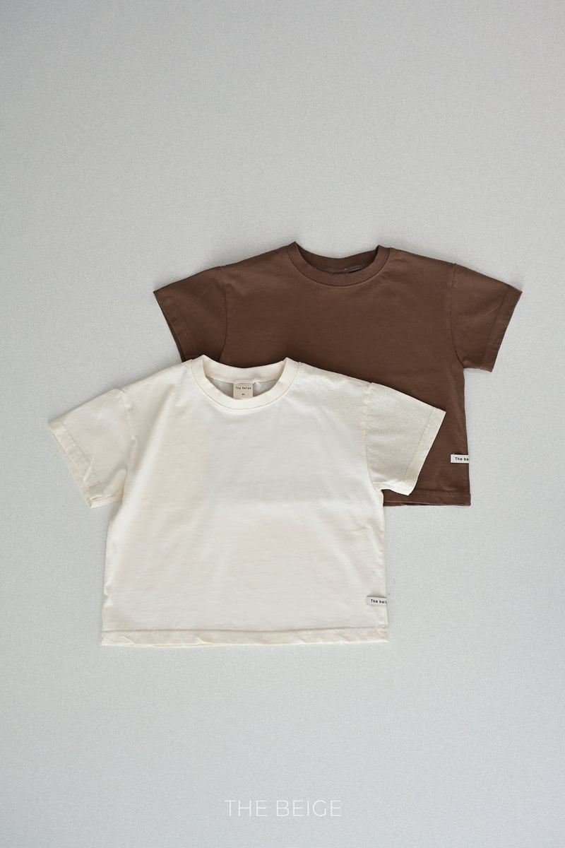 The Beige - Korean Baby Fashion - #onlinebabyboutique - Basic Short Sleeve Tee