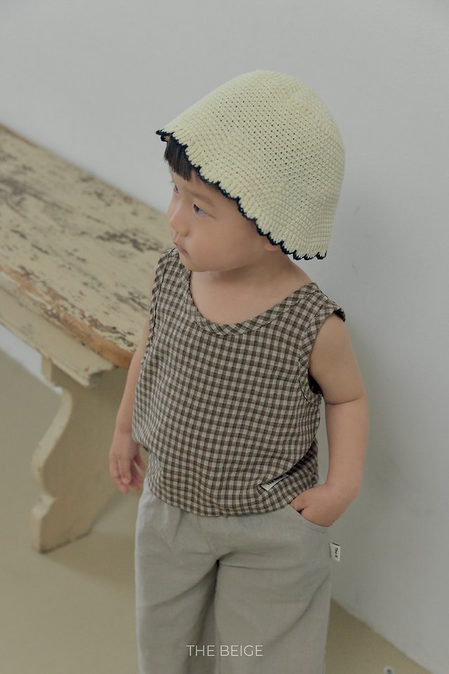 The Beige - Korean Baby Fashion - #onlinebabyboutique - Cross Sleeveless - 12