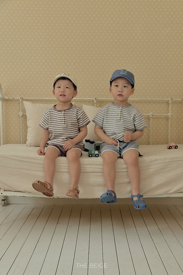 The Beige - Korean Baby Fashion - #onlinebabyboutique - Waffle Short Sleeve Tee - 7