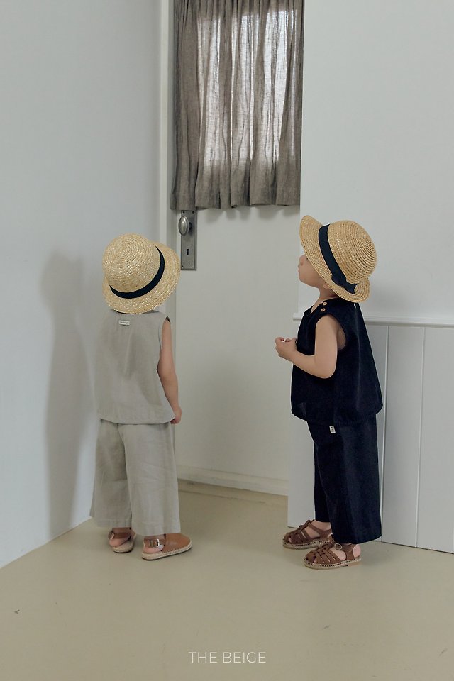 The Beige - Korean Baby Fashion - #onlinebabyboutique - 26 Linen Wide Pants - 6