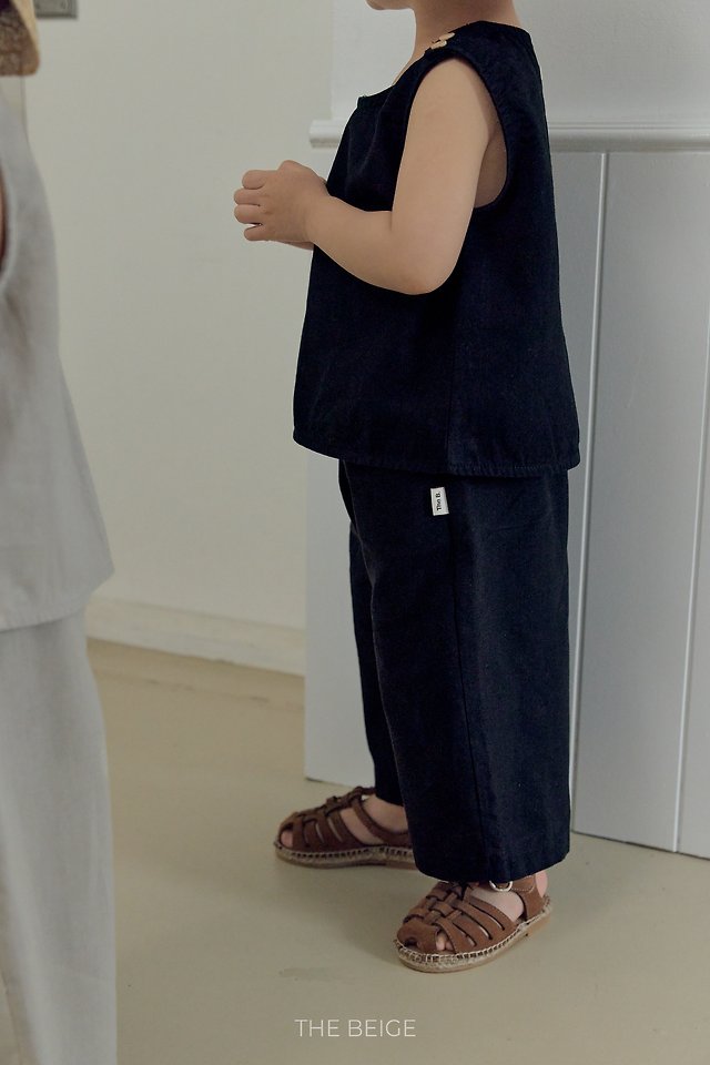 The Beige - Korean Baby Fashion - #onlinebabyshop - 26 Linen Wide Pants - 7