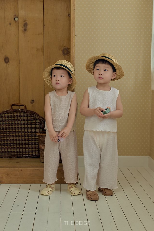 The Beige - Korean Baby Fashion - #onlinebabyshop - Wrinkle Set - 2