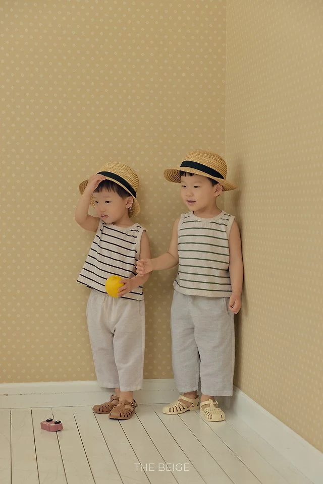 The Beige - Korean Baby Fashion - #smilingbaby - 8-Length Baggy Pants - 7