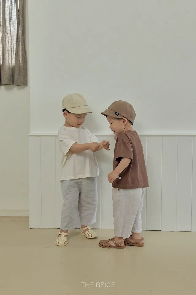 The Beige - Korean Baby Fashion - #smilingbaby - Basic Short Sleeve Tee - 3
