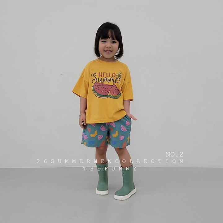 The Funny - Korean Children Fashion - #kidsshorts - Watermelon Tee - 10