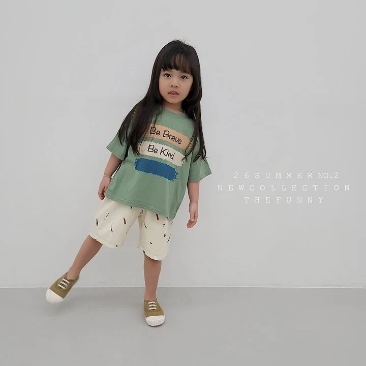 The Funny - Korean Children Fashion - #kidsshorts - Painting Tee - 8