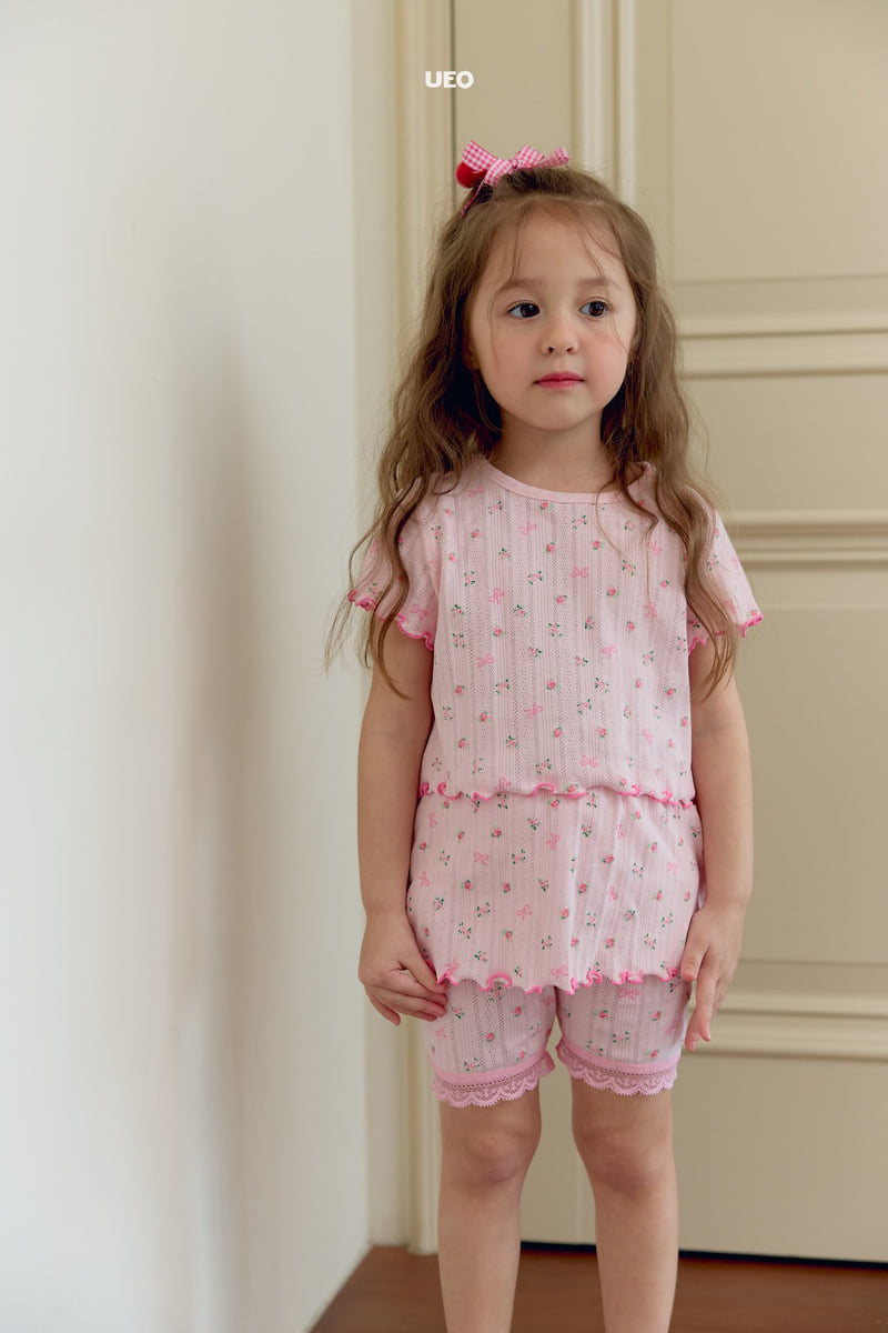 U Eo - Korean Children Fashion - #Kfashion4kids - Rose Skirt Leggings Set - 11