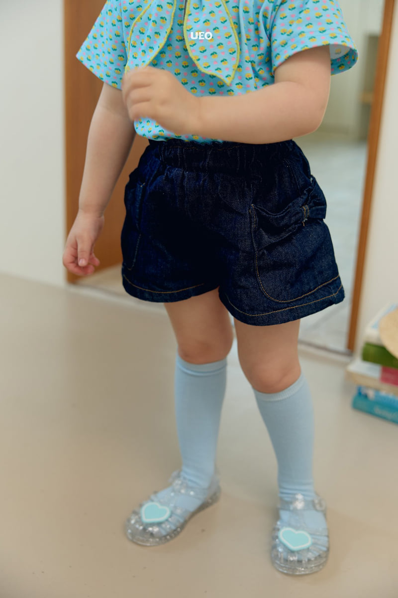 U Eo - Korean Children Fashion - #Kfashion4kids - Jenny Ribbon Denim Pants - 9