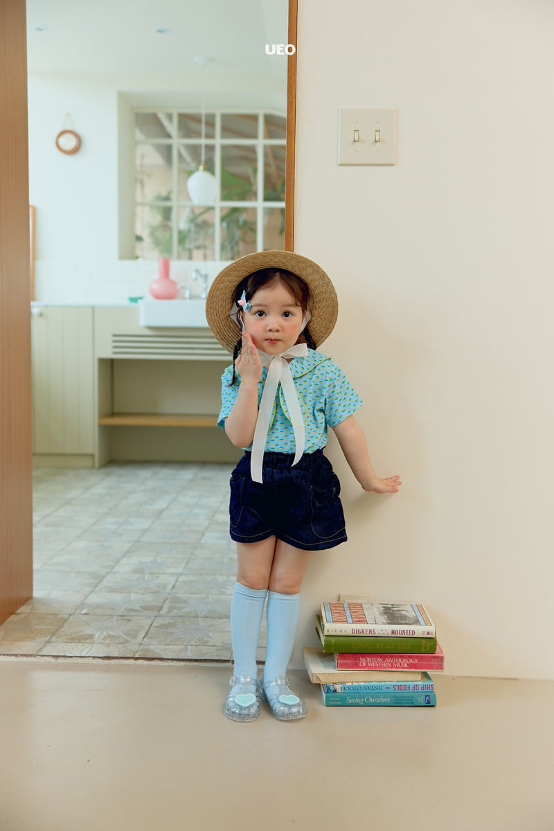 U Eo - Korean Children Fashion - #designkidswear - Jenny Ribbon Denim Pants - 4