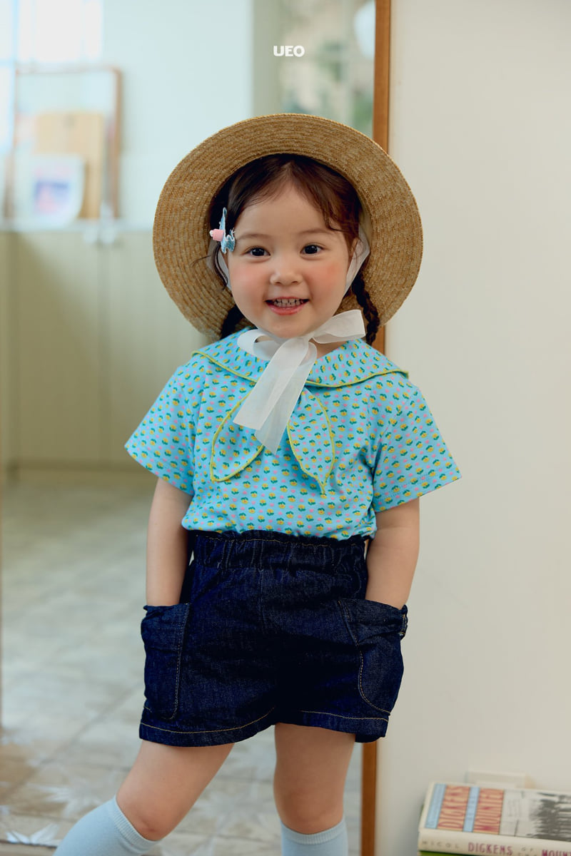 U Eo - Korean Children Fashion - #fashionkids - Jenny Ribbon Denim Pants - 5