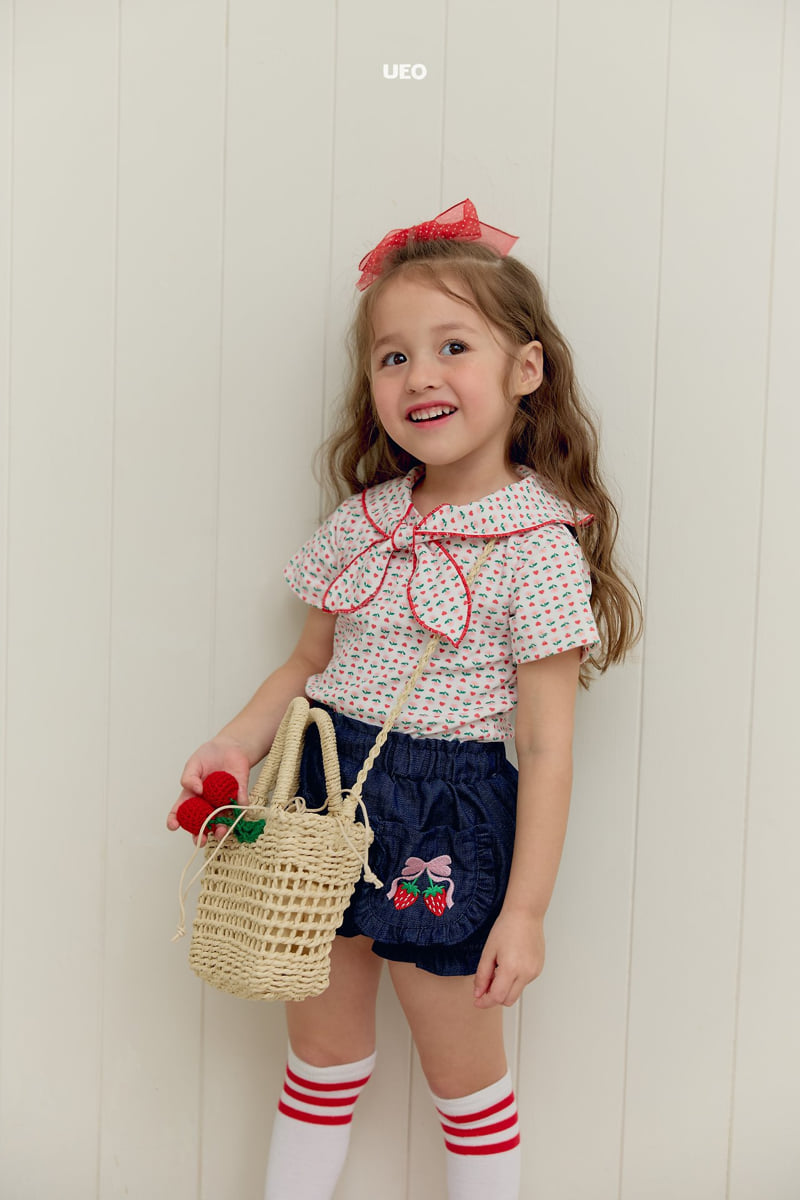 U Eo - Korean Children Fashion - #kidsshorts - Darling Pocket Denim Pants - 3