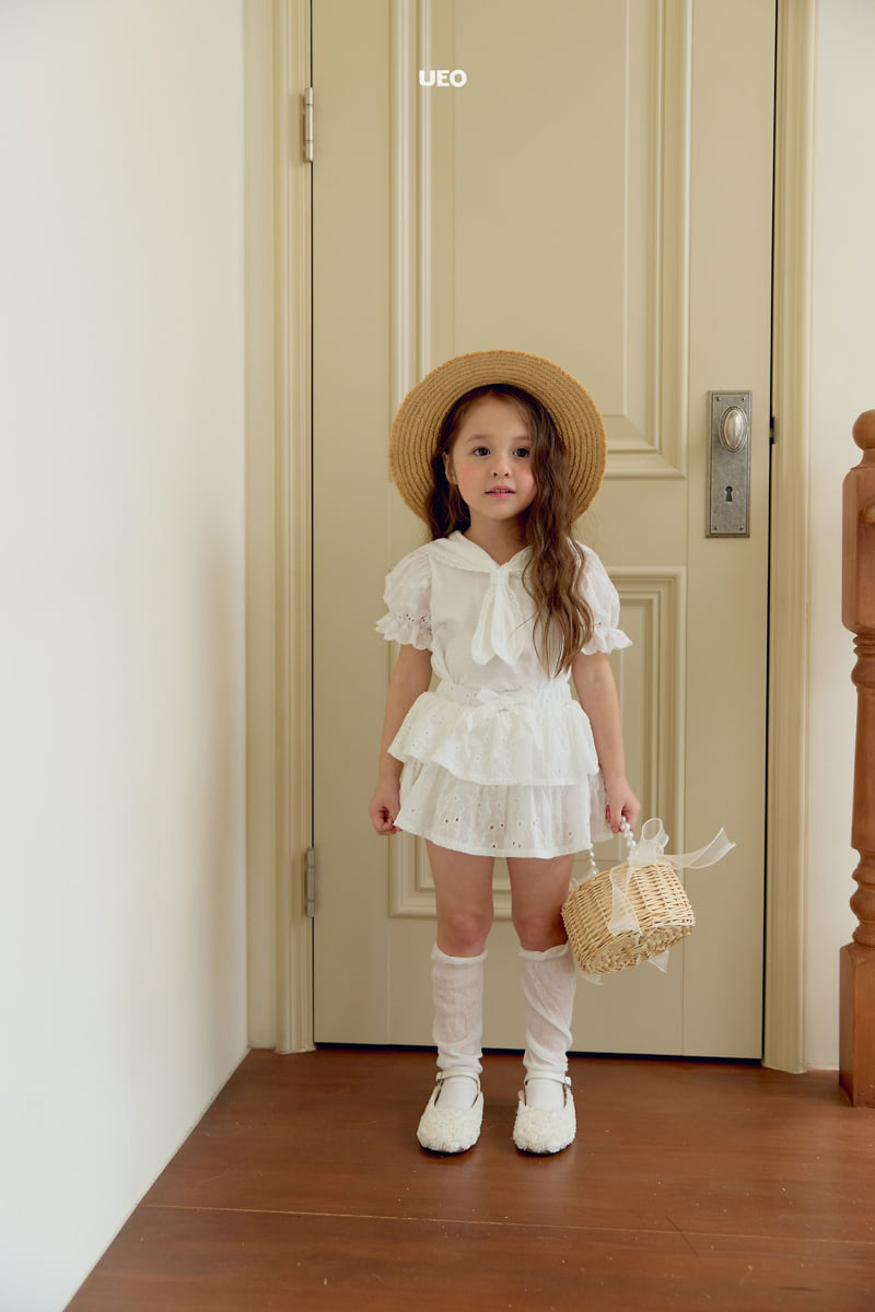 U Eo - Korean Children Fashion - #kidsshorts - Daisy Tiered Skirt - 9