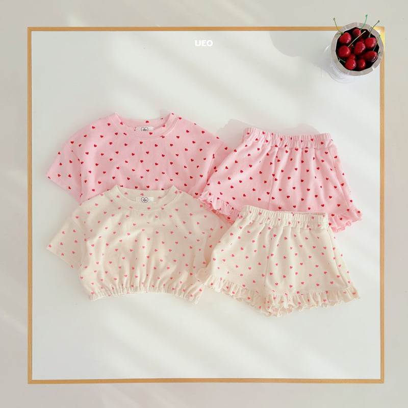 U Eo - Korean Children Fashion - #kidsstore - Heart Set
