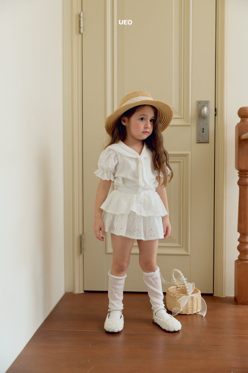 U Eo - Korean Children Fashion - #kidsshorts - Candy Collar Tee - 4