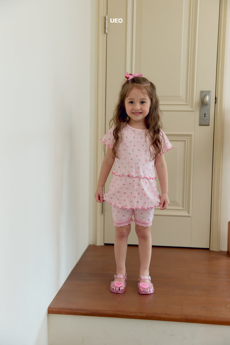 U Eo - Korean Children Fashion - #kidzfashiontrend - Rose Skirt Leggings Set - 10